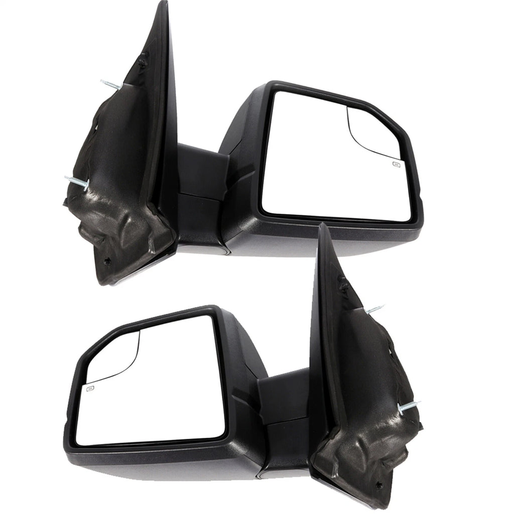 Pair Side Mirrors for Ford F-150 (2015–2020) - Black, Power, Heated, Turn Signal