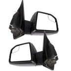 Pair Side Mirrors for Ford F-150 (2015–2020) - Black, Power, Heated, Turn Signal