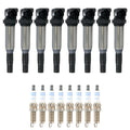 Set of 8 Ignition Coils & Spark Plugs for BMW F10 F01 E70 E71 E72 V8