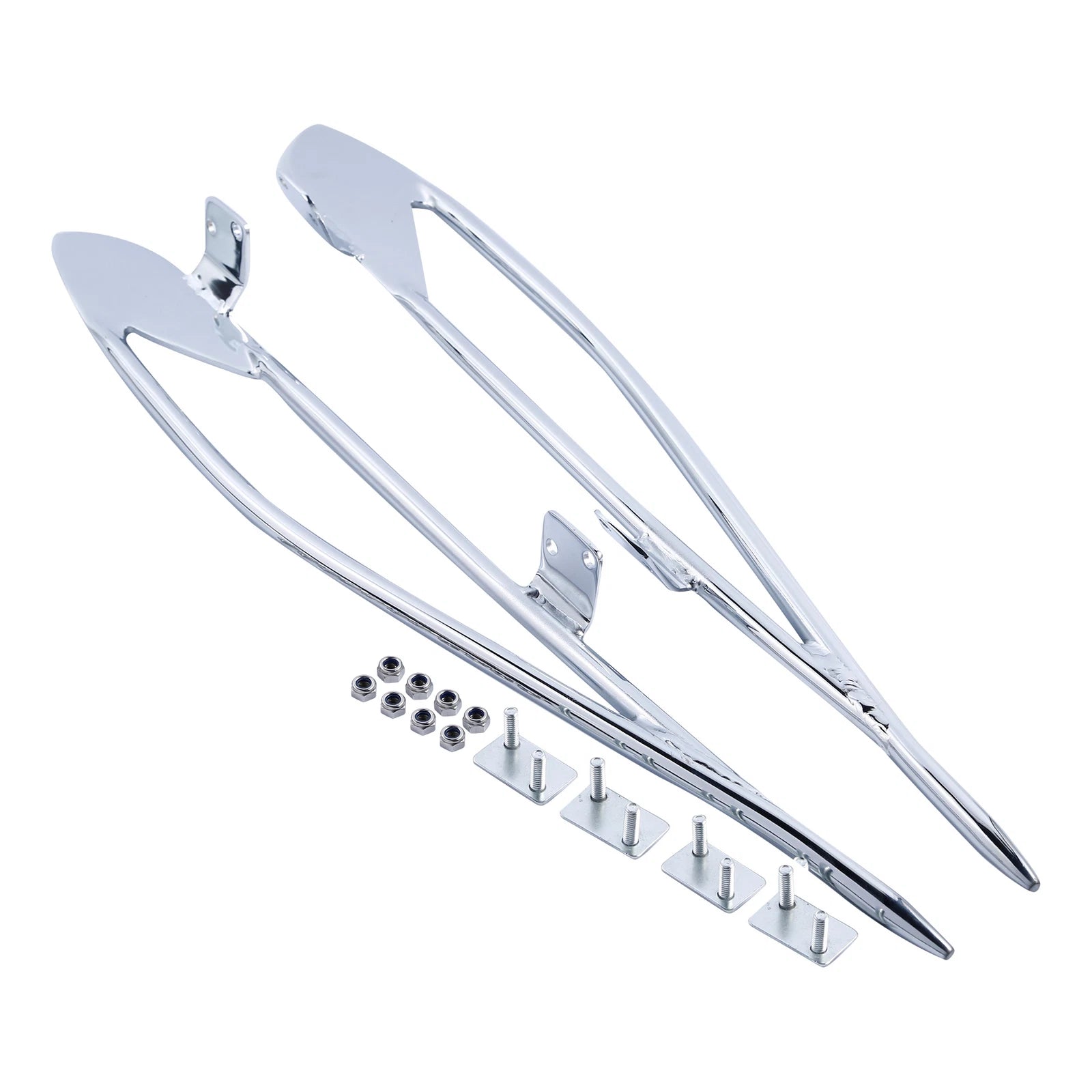 Chrome Saddlebag Protector Rails for Indian Chieftain Roadmaster (2014–2023)