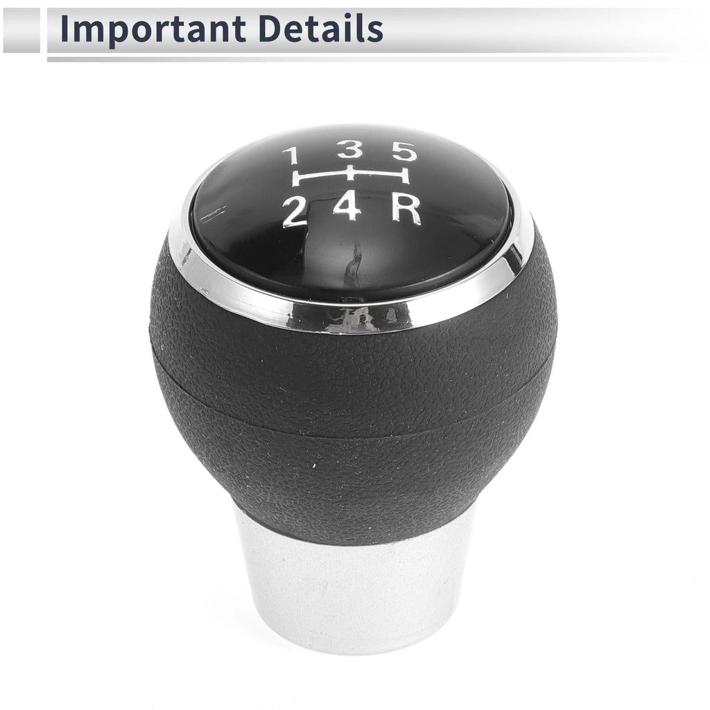 5 Speed Manual Gear Shifter Knob for Mitsubishi ASX (2013–2015) Black Plastic