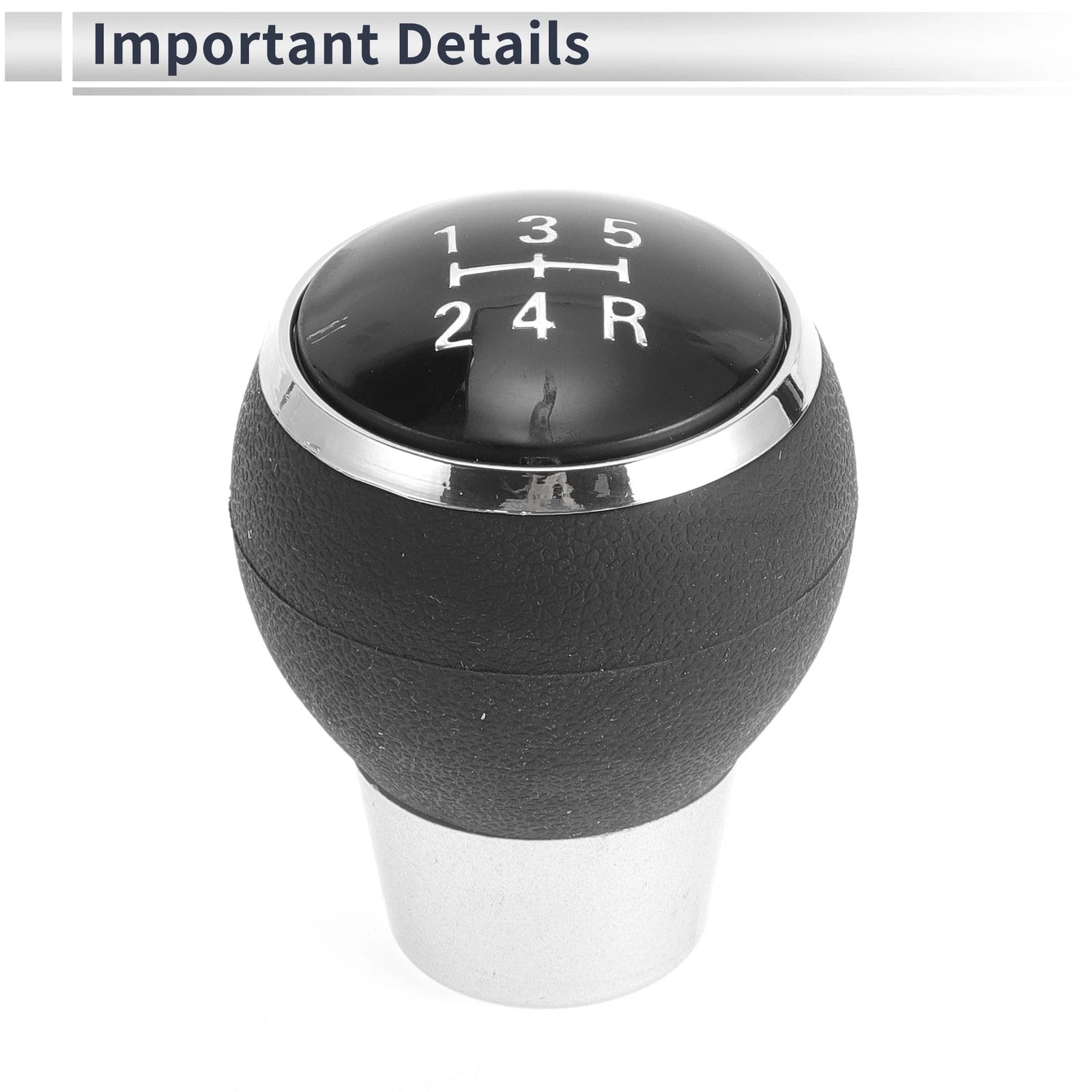 5 Speed Manual Gear Shifter Knob for Mitsubishi ASX (2013–2015) Black Plastic