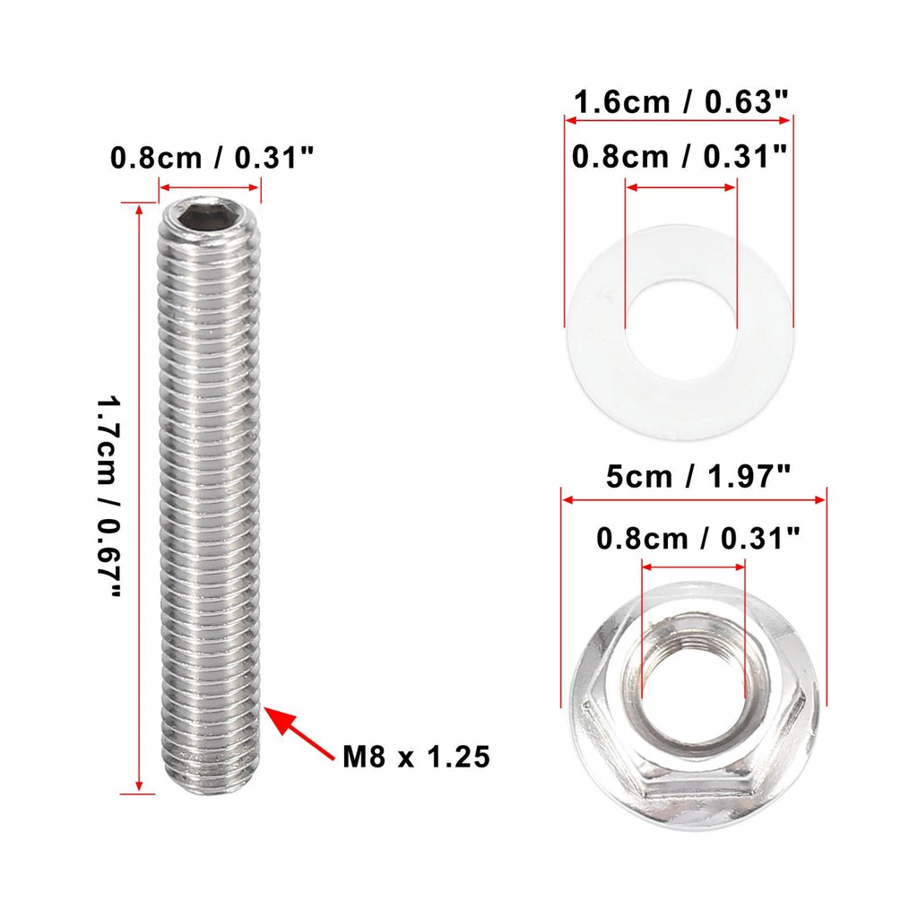 10pcs Exhaust Manifold Bolt Studs for Honda Acura B C D F H K Series (1990–2023)