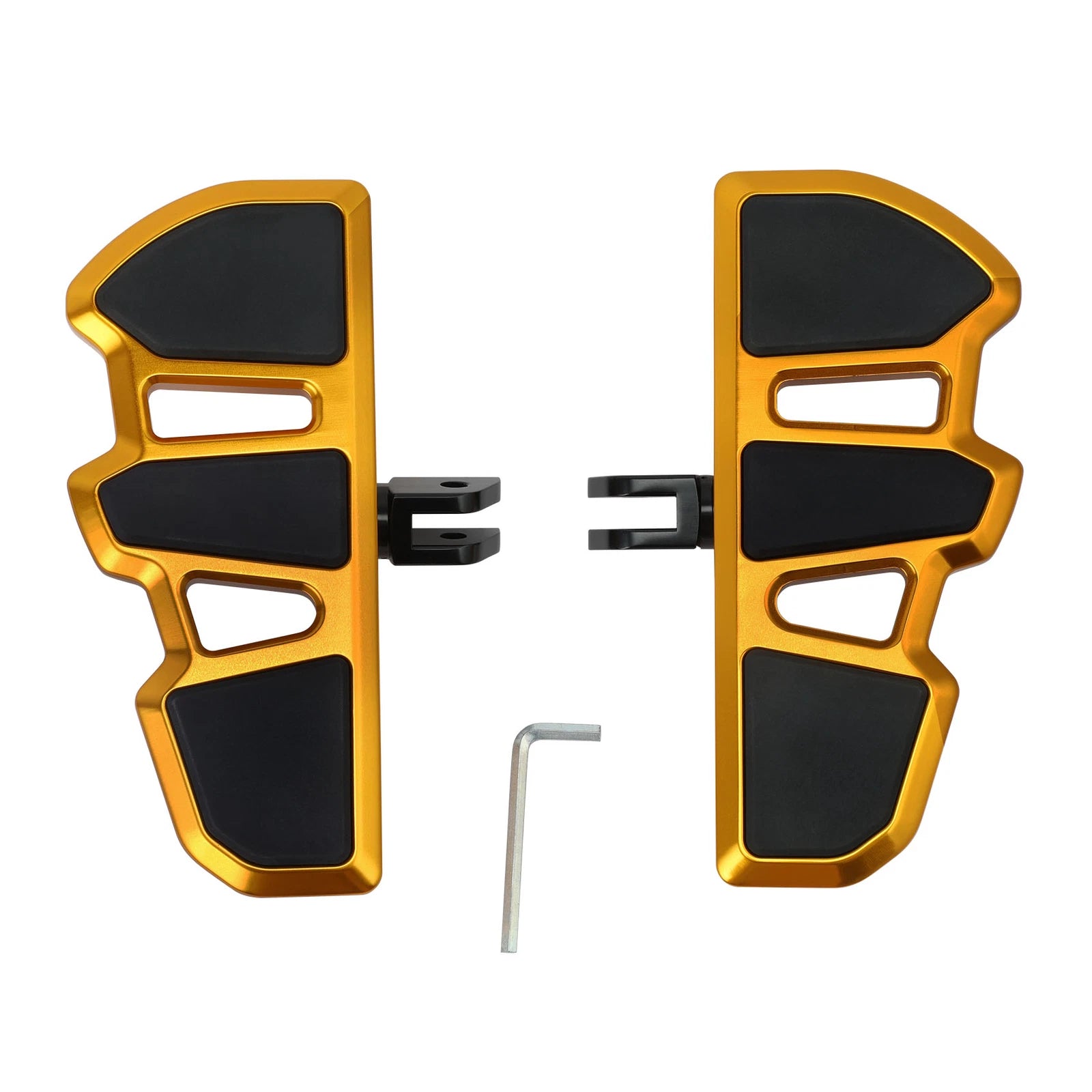 Gold Rider Driver Foot Floor Boards for Harley Softail Low Rider (2018–2024)