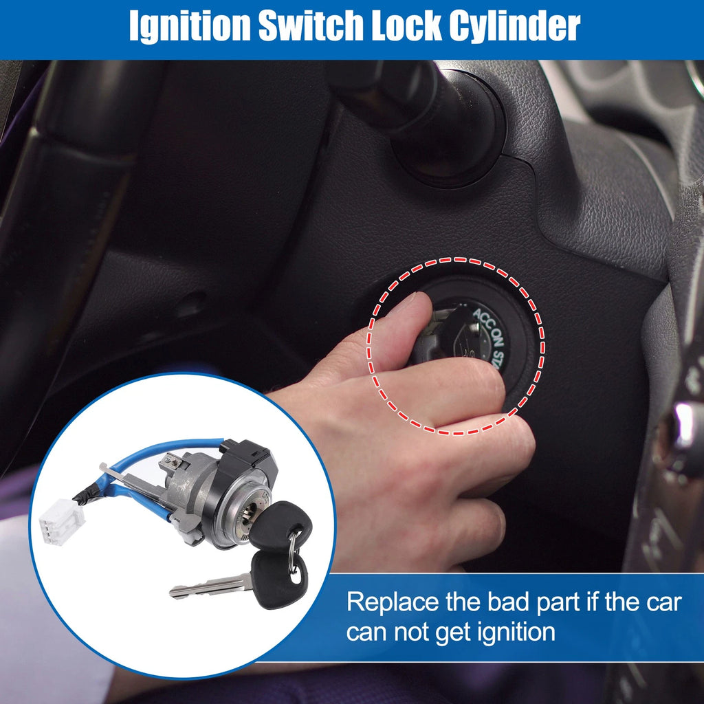 Ignition Switch Lock Cylinder w/ 2 Key for Hyundai Elantra (2001–2006)