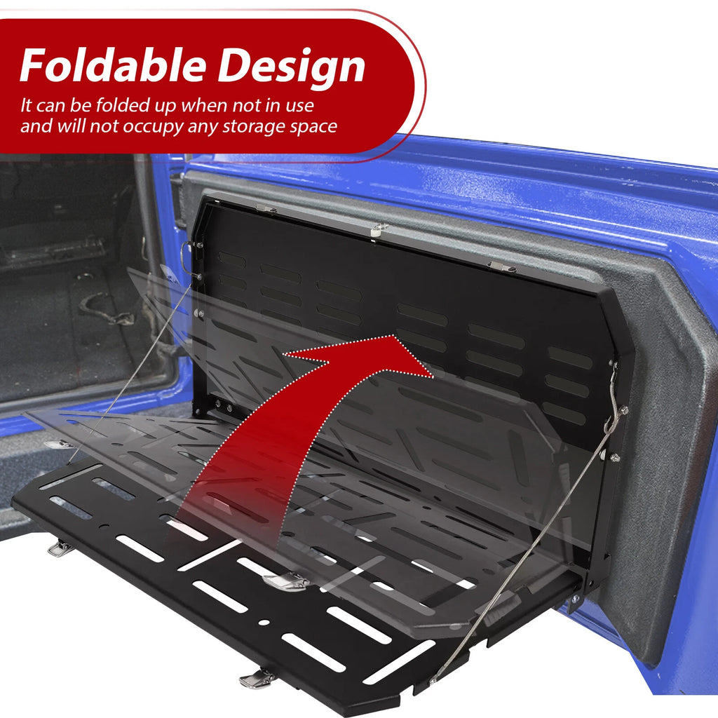 Tailgate Table for Jeep Wrangler JL (2018–2024) - Foldable Cargo Shelf