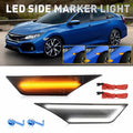 Smoked Side Marker Lamp Turn Signal Light with LED for Honda Civic (2016–2021)