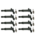 8X Ignition Coils & Spark Plugs for Jeep Liberty Dodge Ram Chrysler Aspen (2002–2012)