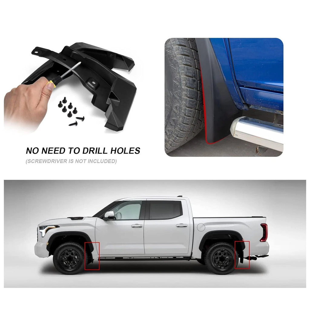 Set of 4 Splash Mud Guards for Toyota Tacoma (2016–2022)