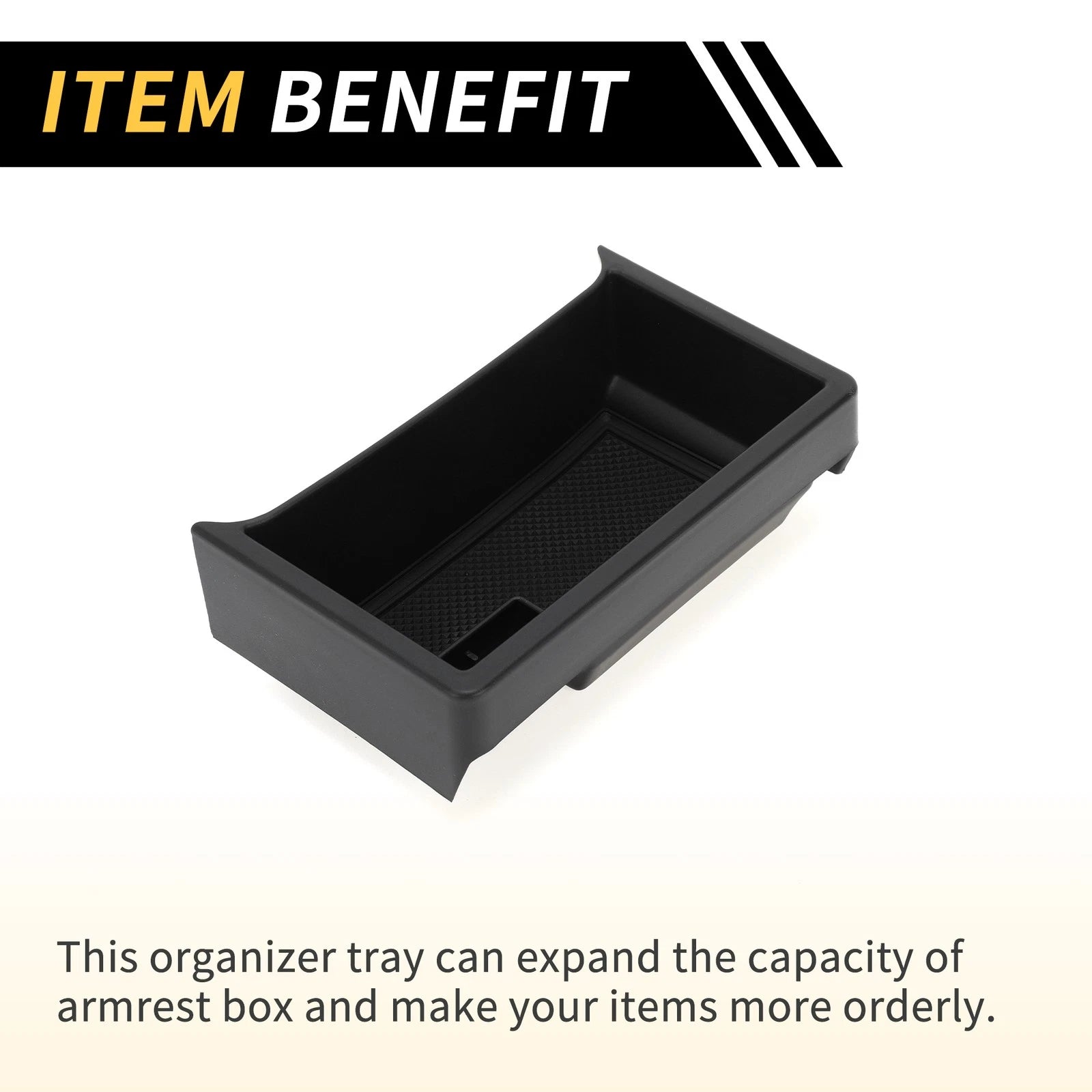 Center Console Organizer Insert Tray for Ford Maverick (2022–2024) Black