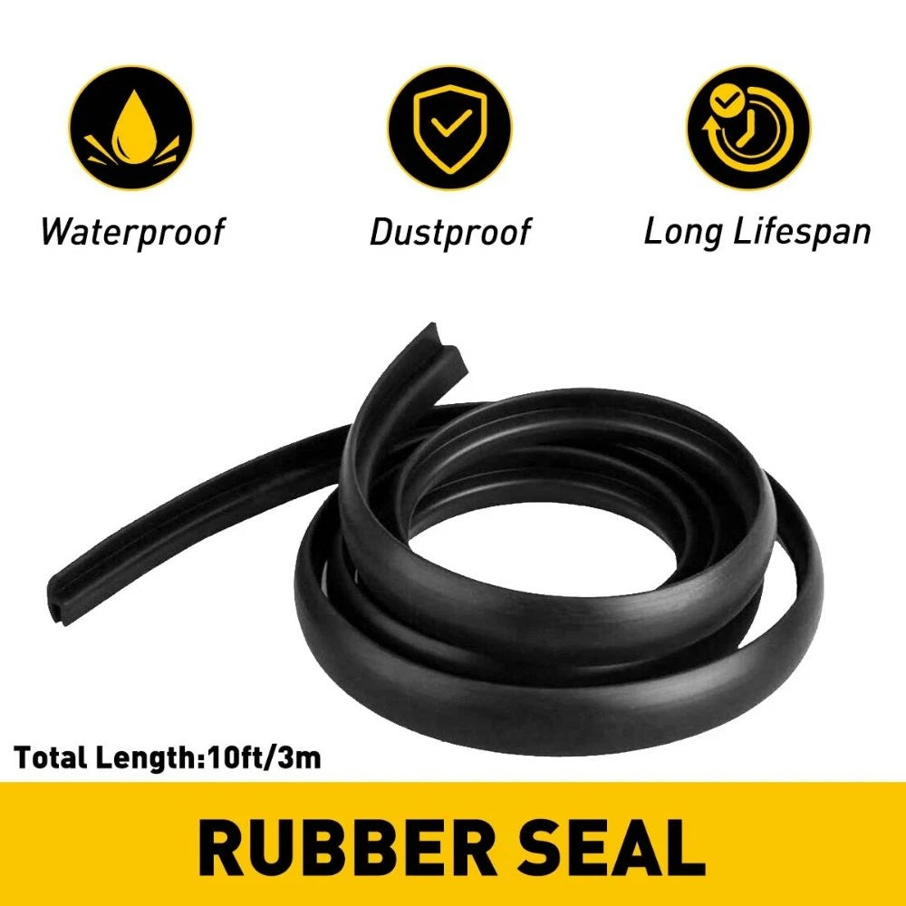 10FT Rubber Seal Weather Strip for Car SUV (Universal Fit)
