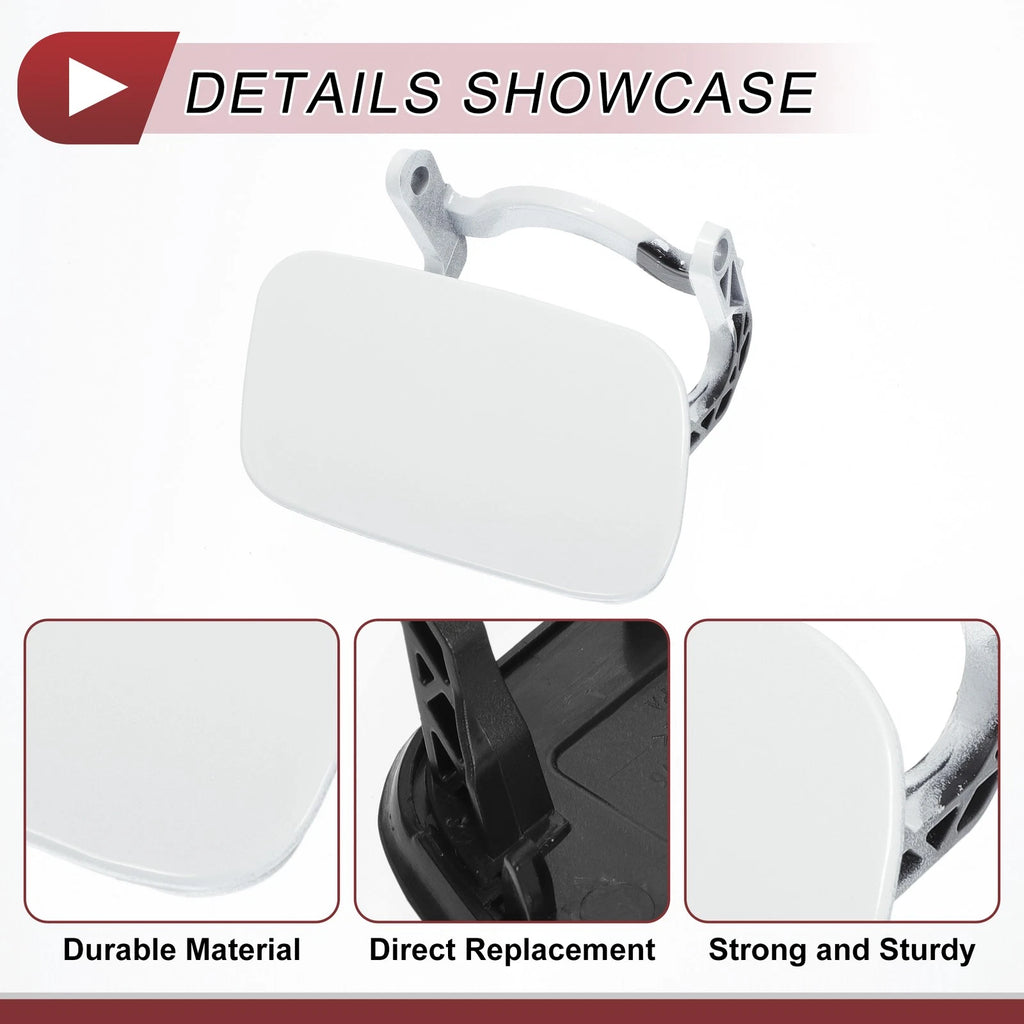 Front Right Washer Nozzle Cover Cap for Audi A4 S4 (2002–2008) 1 Pc White