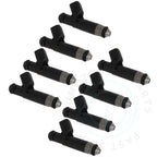 Set of 8 Black Fuel Injectors for Jeep Grand Cherokee (1999–2000)