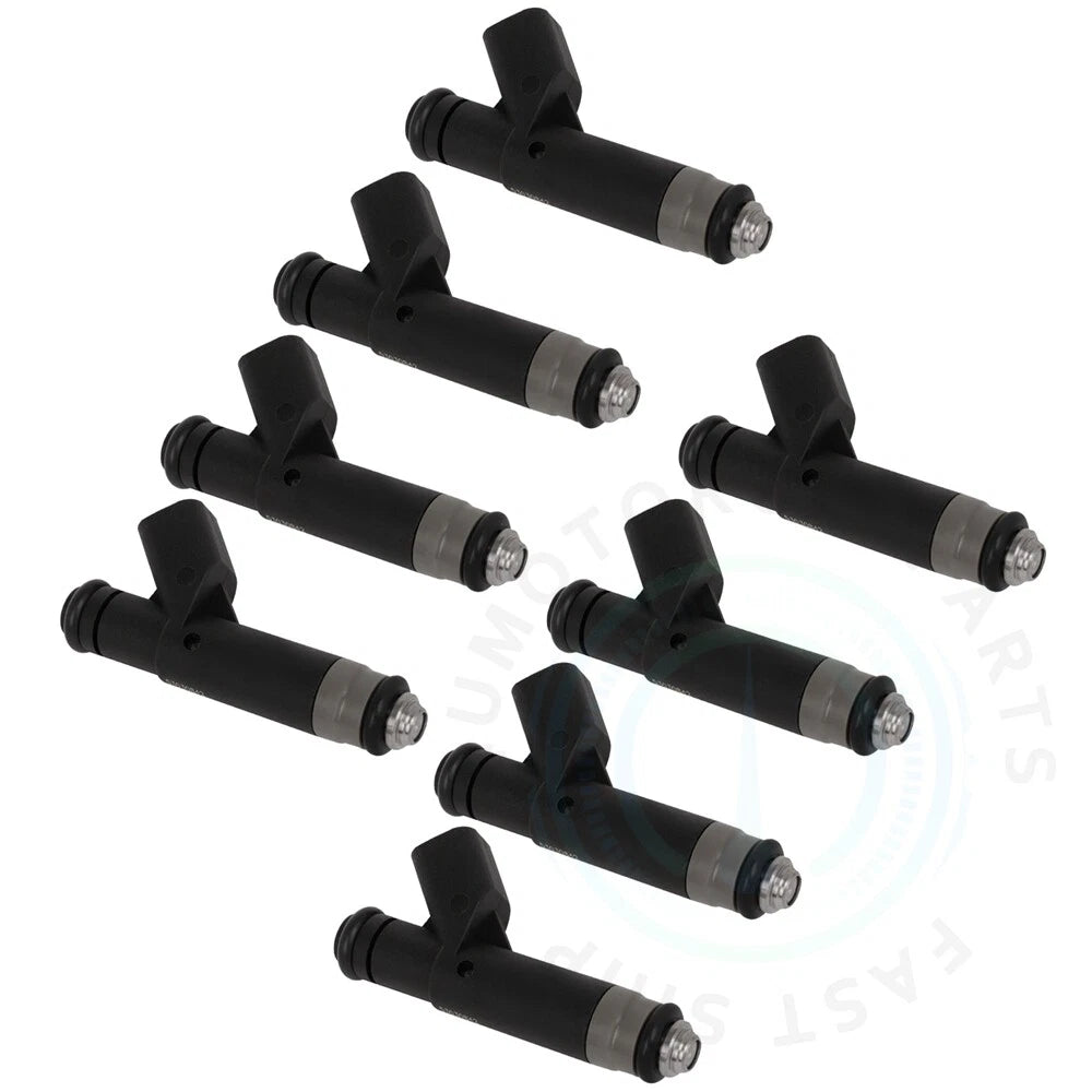 Set of 8 Black Fuel Injectors for Jeep Grand Cherokee (1999–2000)