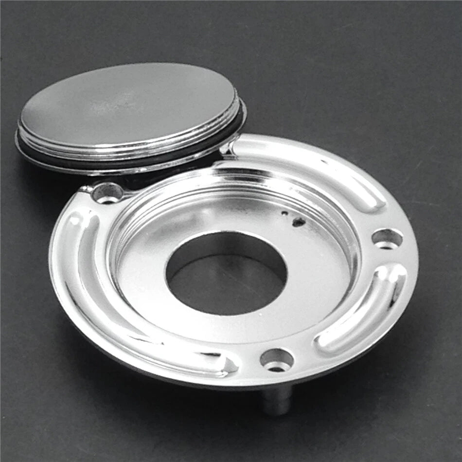 Chrome Keyless Gas Cap for Suzuki SV650 SV650S (2003–2008)