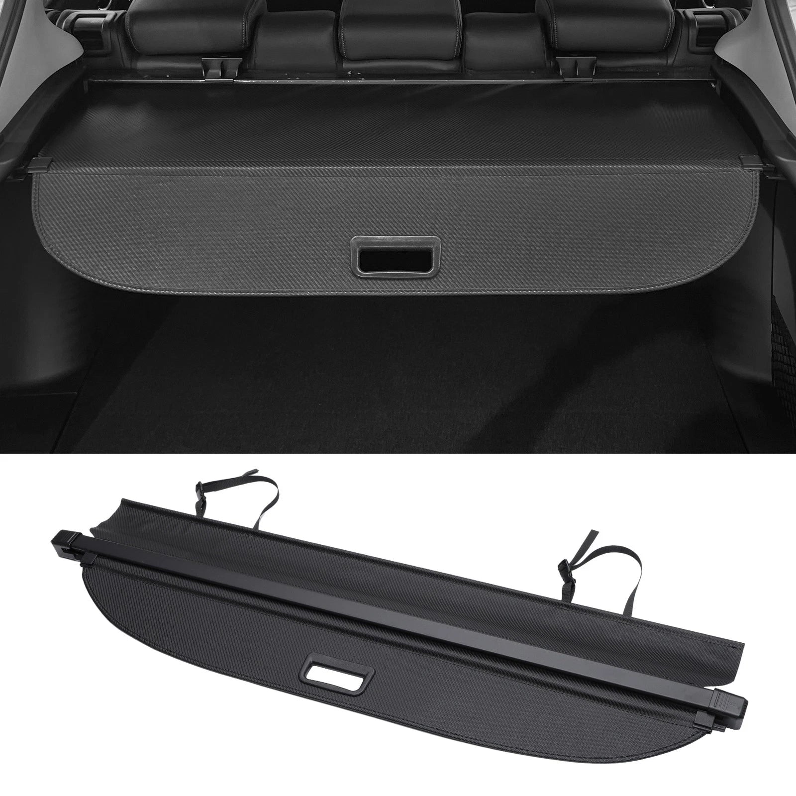 Retractable Cargo Cover for Subaru Forester (2013–2018) Black Carbon Fiber