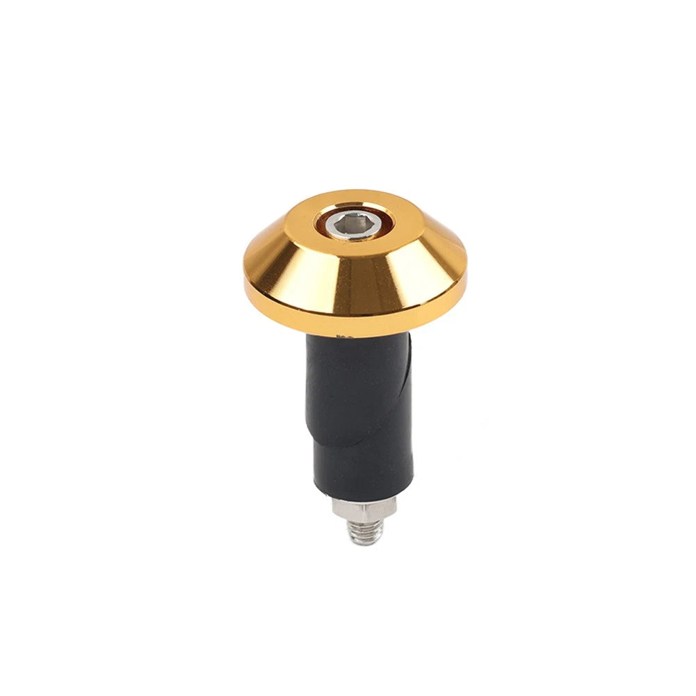 Handlebar Grips & End Cap for Motorcycle (7/8'' & 1'') - Gold