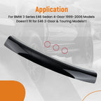 Black Trunk Spoiler for BMW 3 Series E46 Sedan (1999-2006) CSL Style