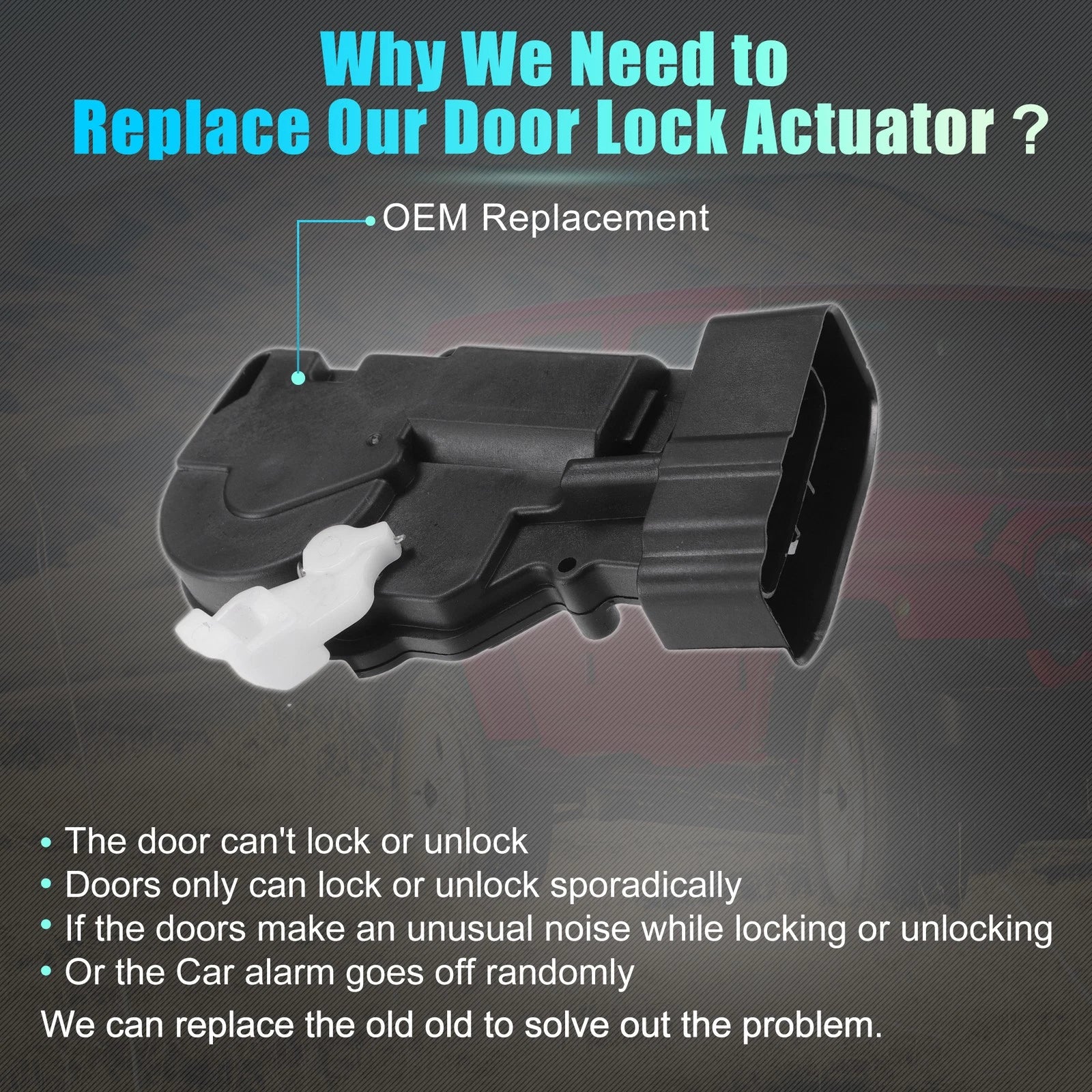 Front Right Door Latch Lock Actuator Motor for Toyota Corolla (No. 6903002060, 745060404893)
