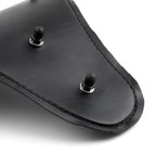 Black Leather Solo Slim Seat for Harley Bobber Chopper (UK)