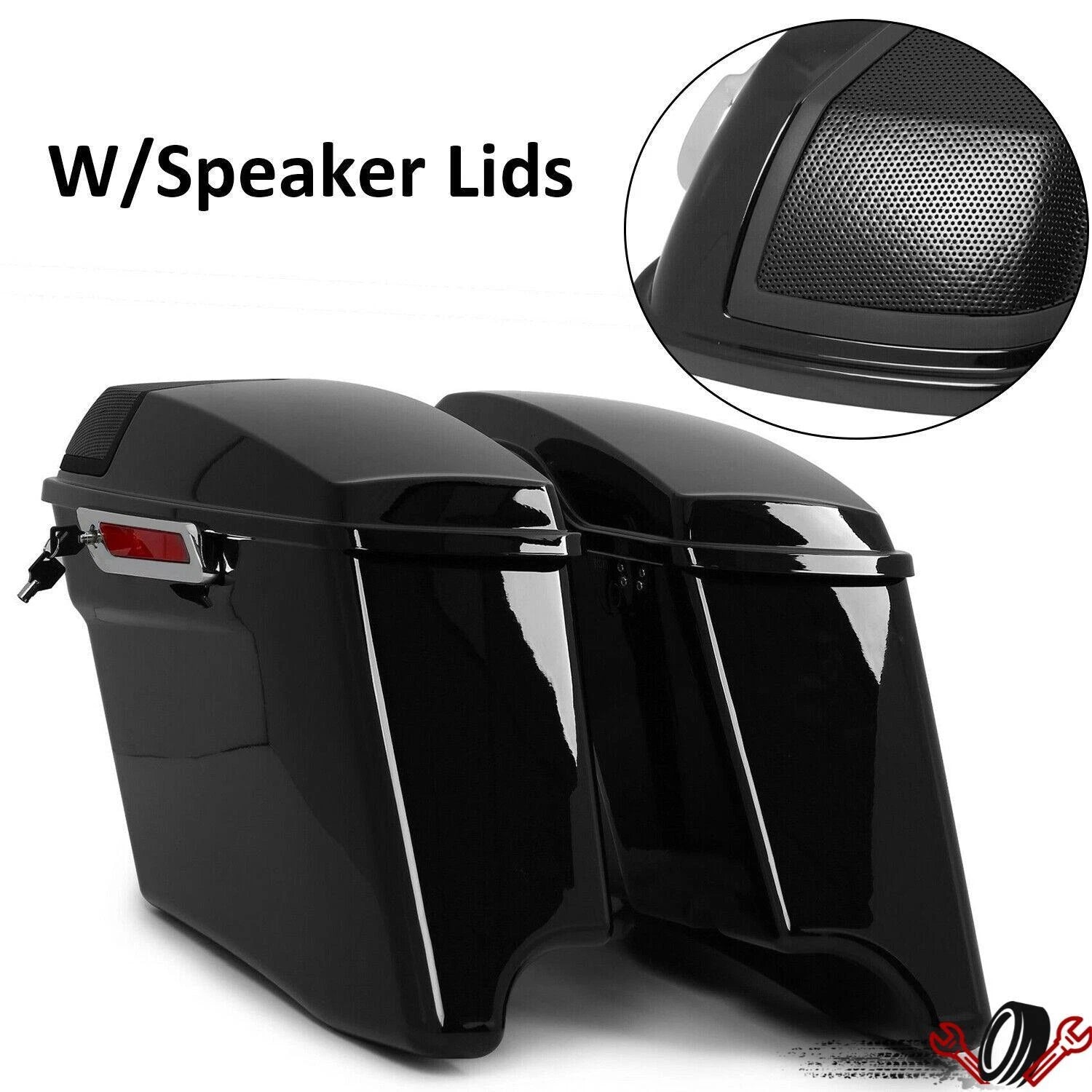 4" Extended Stretched Saddlebags for Harley CVO Road Glide (2014–2024)