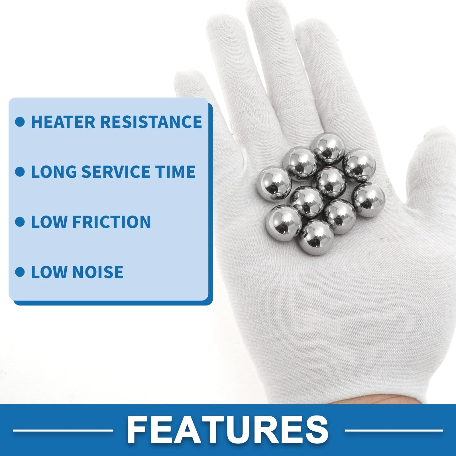 Set of 10 16mm Precision Ball Bearings for Various Applications