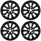 17" Gloss Black Wheel Skins for 2019-2021 Jeep Cherokee - UQSK0580