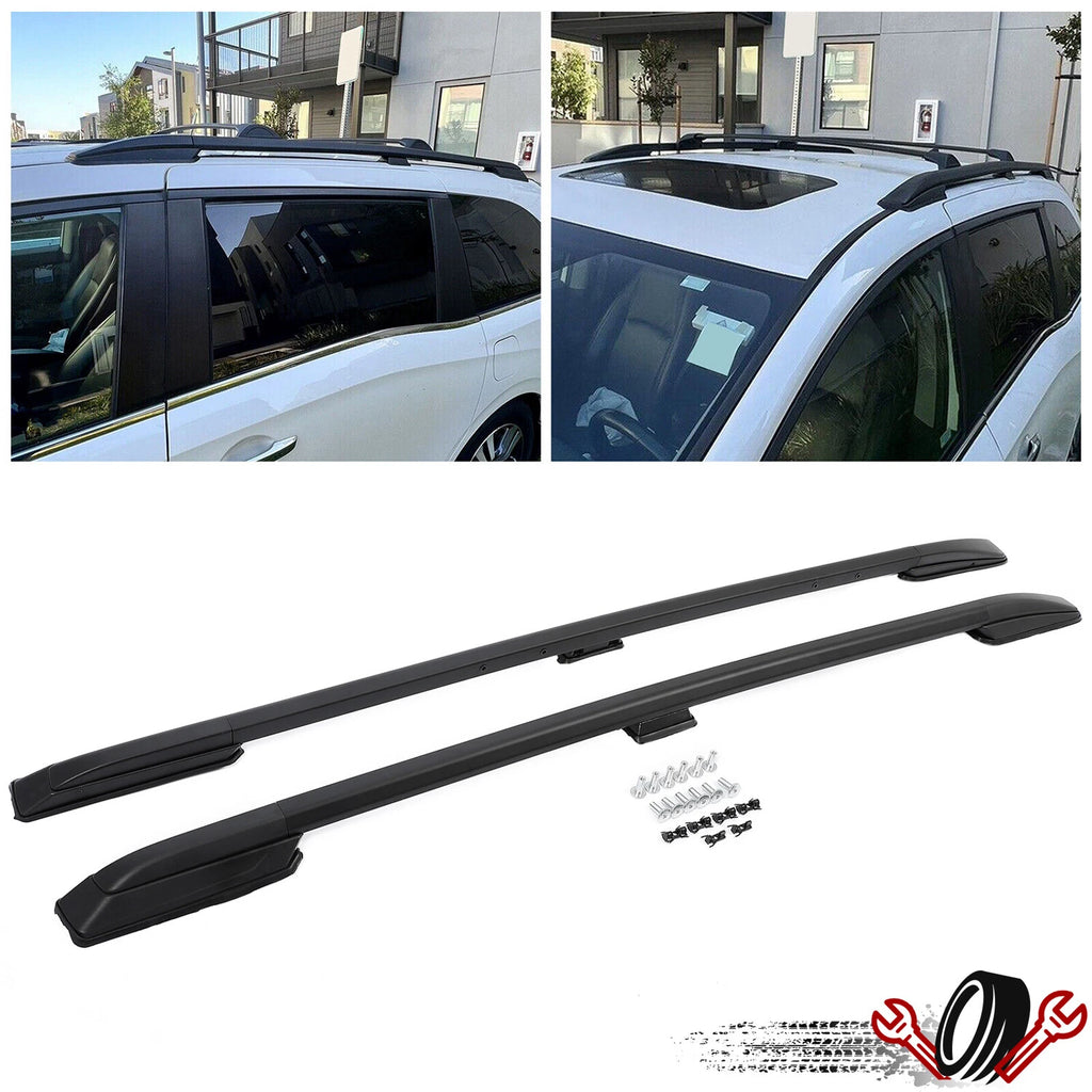Pair Roof Rack Side Rail Cargo Carrier for Honda Odyssey (2018–2025) Black