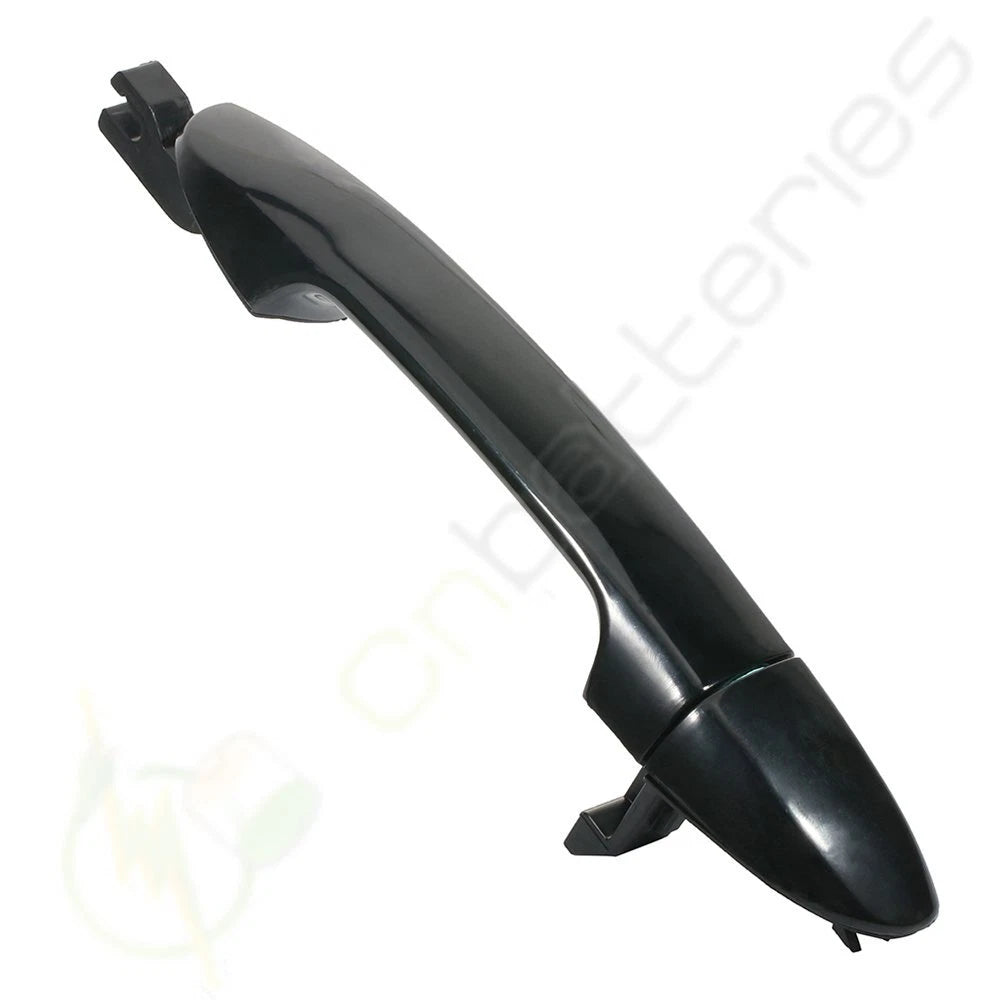 Set of 2 Outside Smooth Black Door Handles for Kia Spectra (2004–2009)