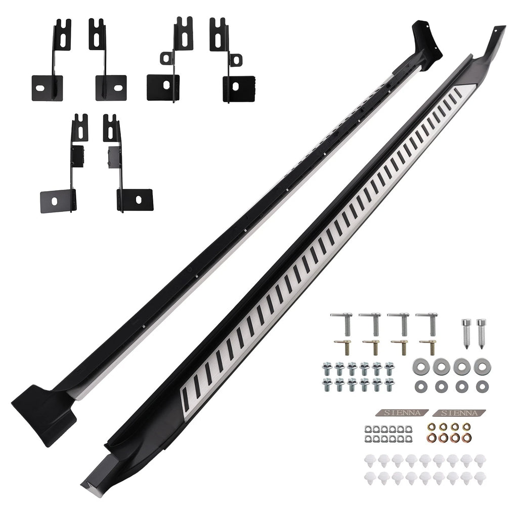 Aluminum Side Step Bars for Toyota Sienna (2011–2019) Anti-Slip