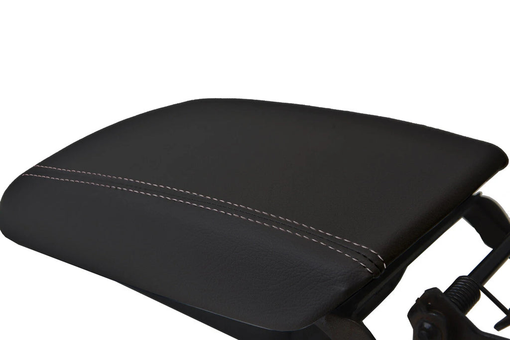 Center Console Lid Armrest Cover for Cadillac SRX (2010–2016) Leather Gray Stitch