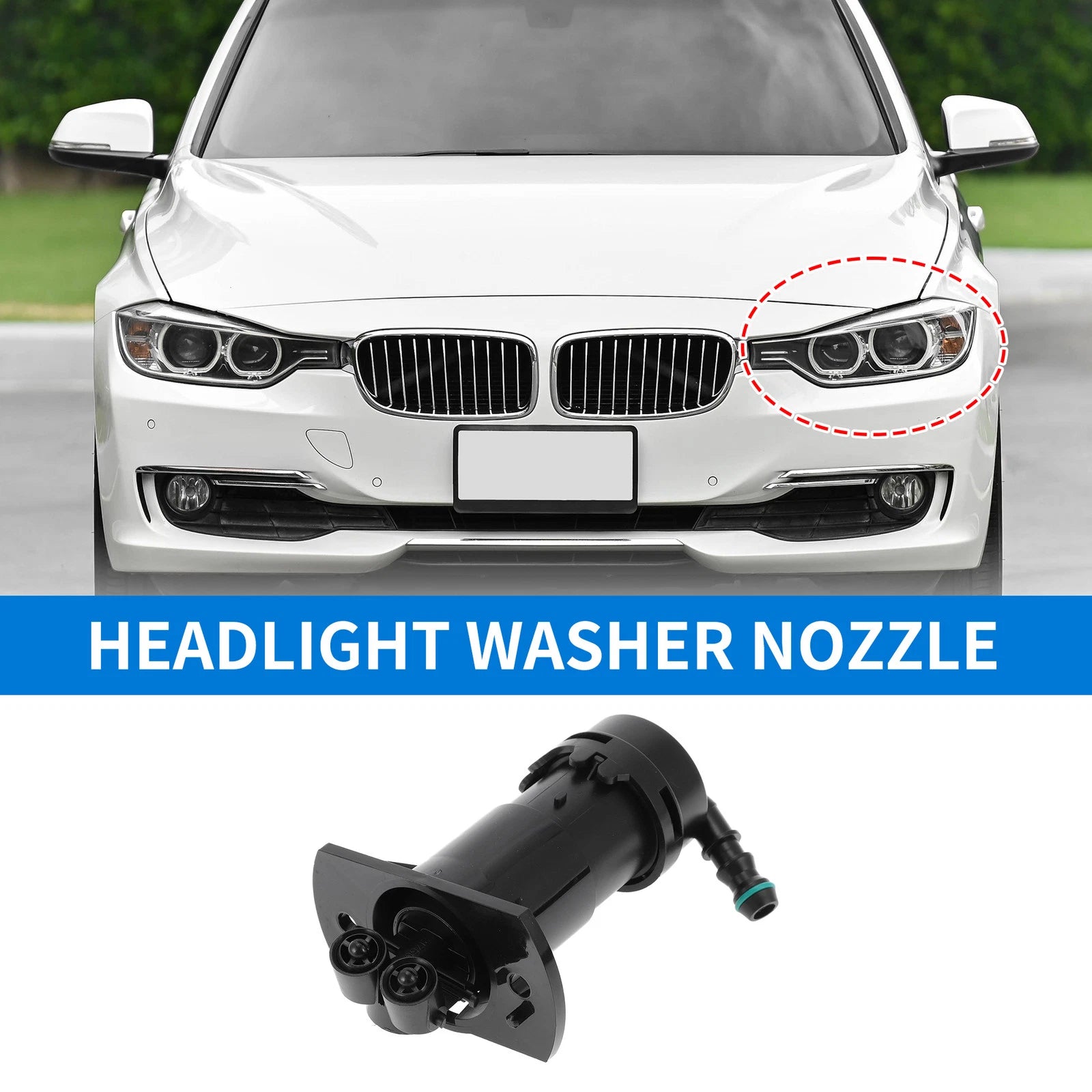 Front Driver Side Headlight Washer Nozzle for Audi A6 (2004–2011) No. 4F0955101