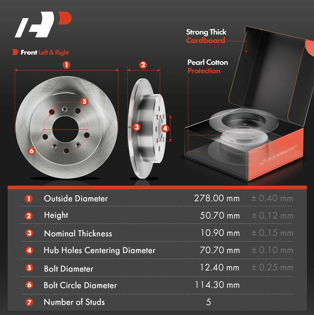 Disc Rotors & Brake Pads Set for Chevrolet