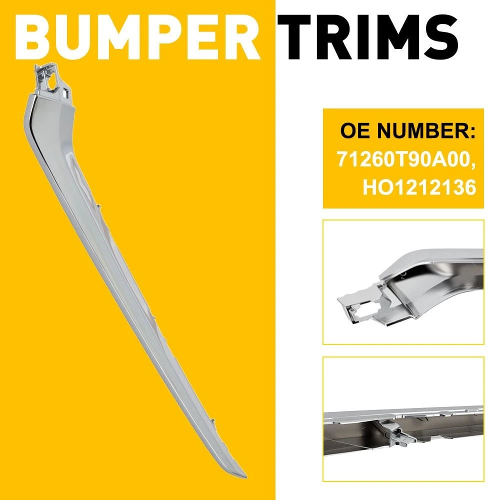 Left Front Bumper Grille Trim Chrome for Honda Pilot EX-L (2023) HO1212136