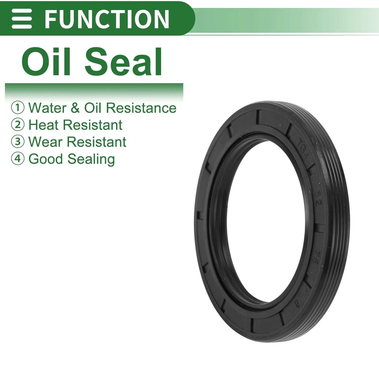 Oil Seal   - NBR Rubber 52x75x8mm