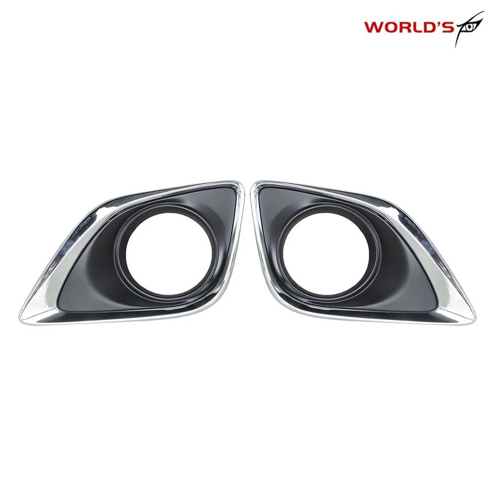 Set of 2 Fog Light Lamp Covers for Toyota Venza (2013–2016) Chrome