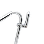 Chrome S Shape Footpeg Mount Kit 32mm for Yamaha V-Star XVS650 XVS950 (2000–2023)