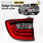 Full LED Tail Light Brake Lamp Outer Left Driver for Dodge Durango (2014–2026)