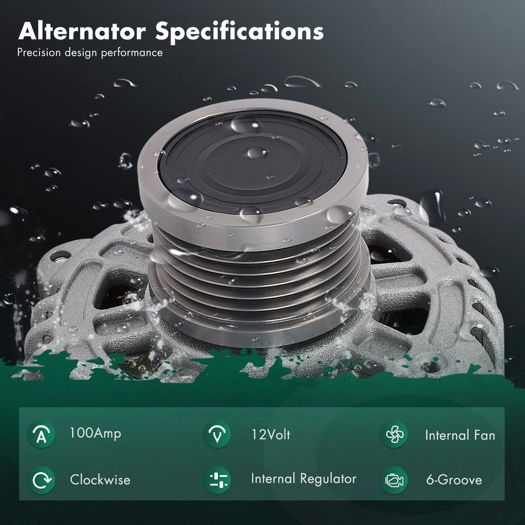 100A Alternator for Chevrolet Sonic (2012–2016) L4 1.4L 13500582