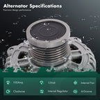 100A Alternator for Chevrolet Sonic (2012–2016) L4 1.4L 13500582