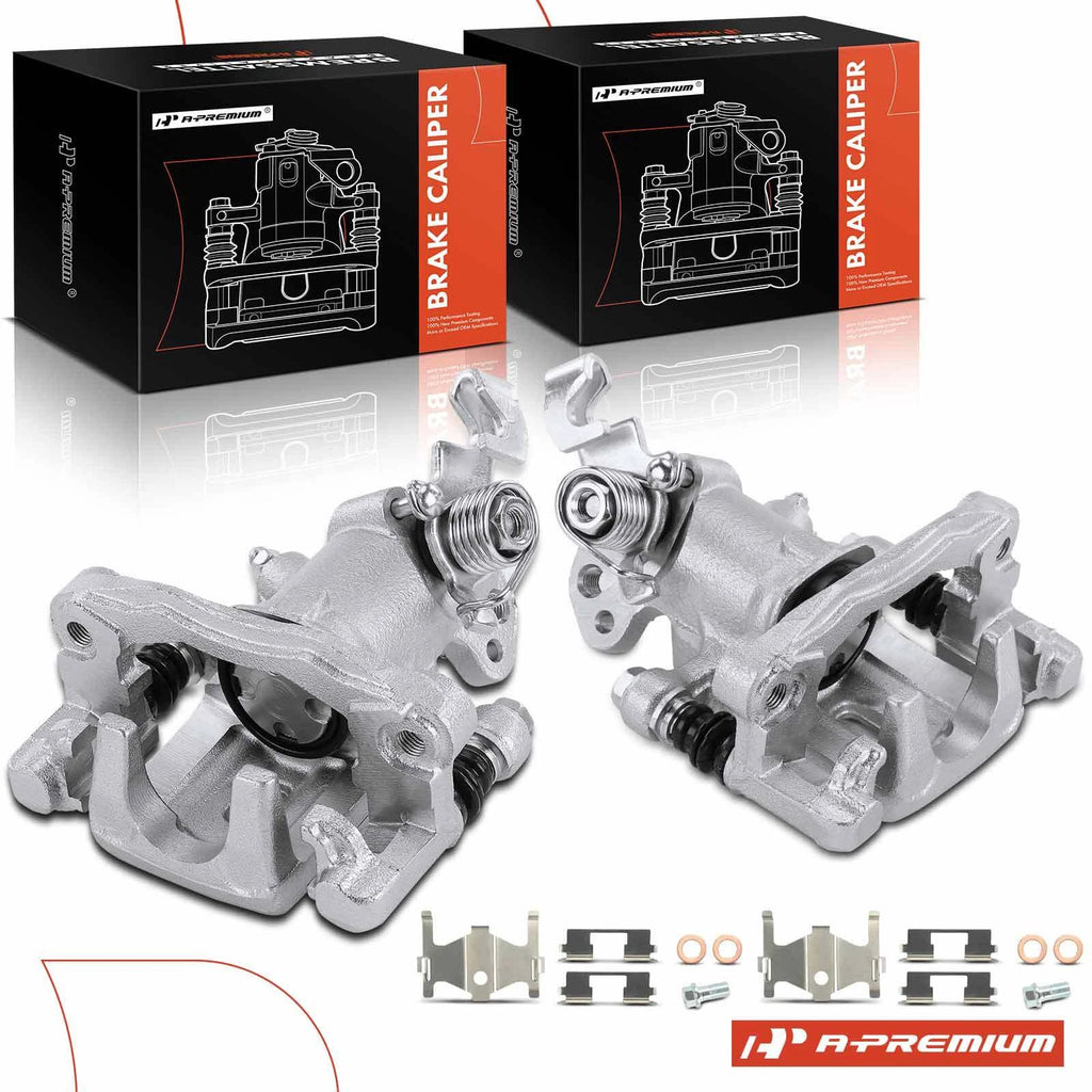 Pair Rear Brake Calipers for Hyundai Elantra (2001–2004) & Kia Spectra