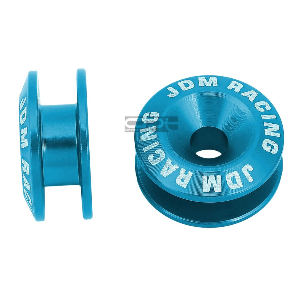 Light Blue Aluminum Quick Release Fastener + Washer for Car Bumper/Fender/Trunk