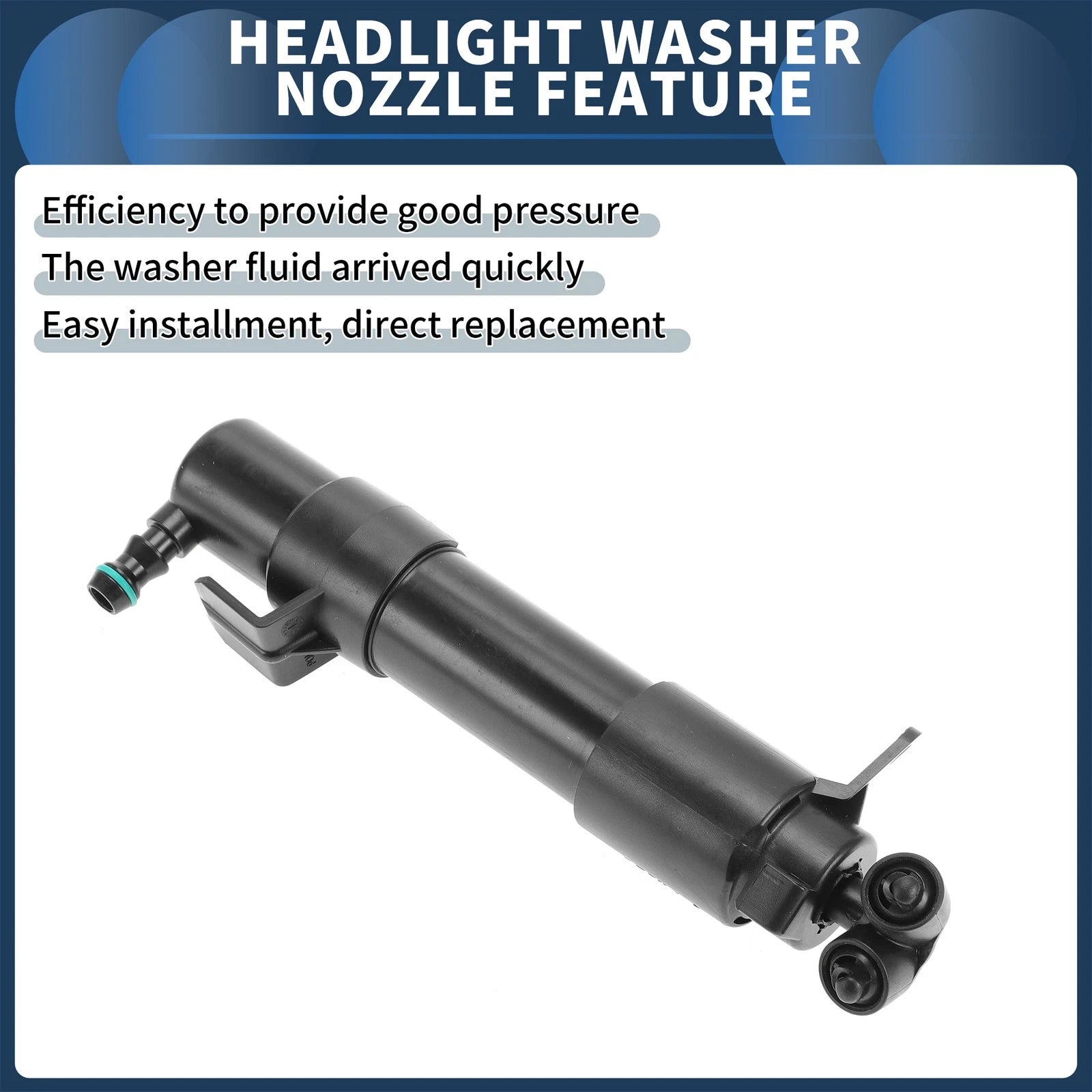 Front Driver Side Headlight Washer Nozzle for Mercedes-Benz E550 (2007–2009) No. 2118602147