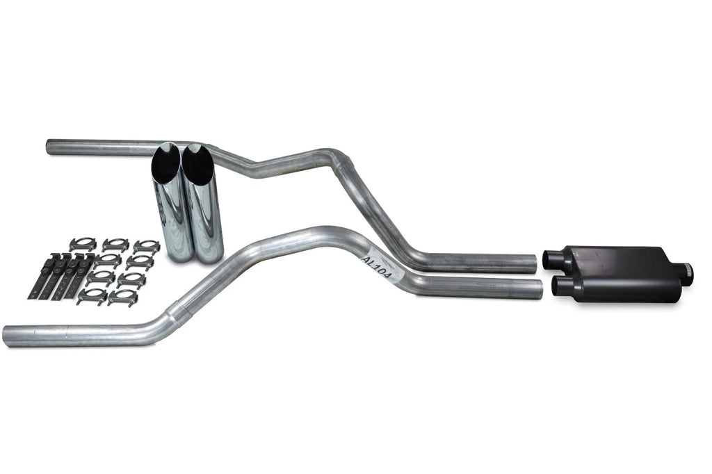Dual Exhaust Kit for Dodge Ram 1500 (1994–2003) 2.5" Chrome Tips