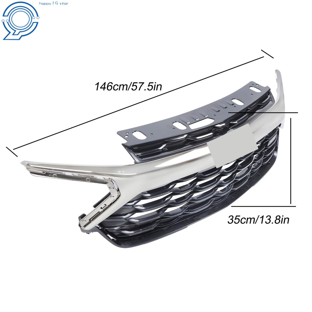 Front Upper Grille Assembly for Chevrolet Trailblazer RS (2024-2026) Black Chrome