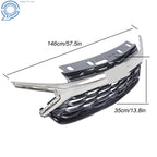 Front Upper Grille Assembly for Chevrolet Trailblazer RS (2024-2026) Black Chrome