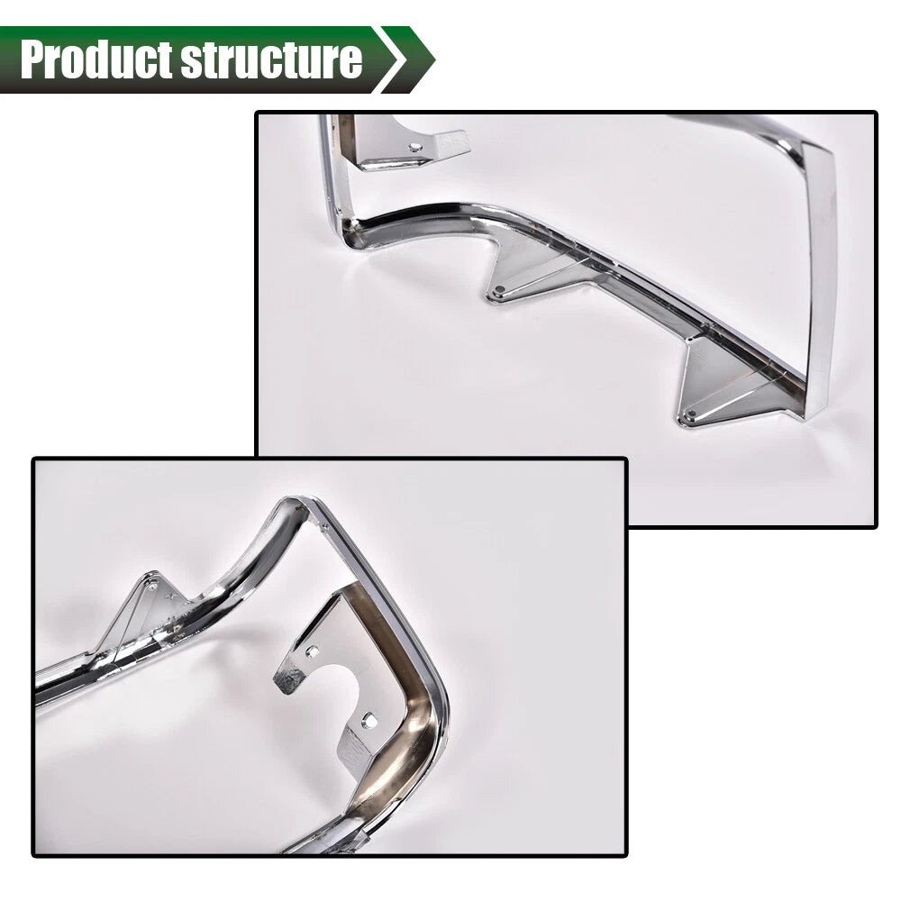 Set of 2 Chrome Headlight Trim Bezels for Ford Bronco F150