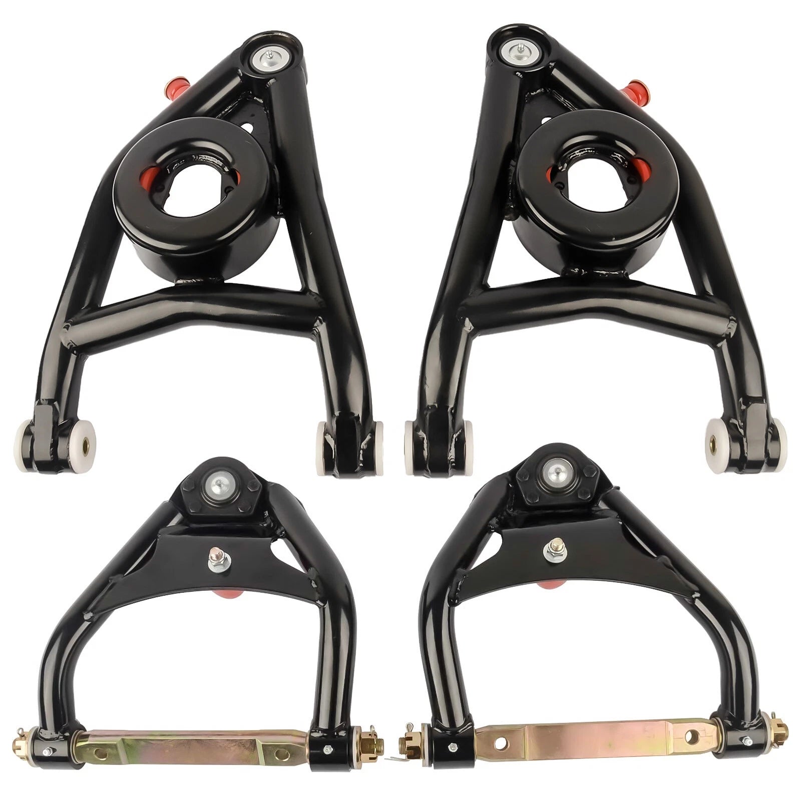 Set of 4 Upper & Lower Control Arms for Chevy Malibu Buick Skylark Pontiac GTO (1964–1972)