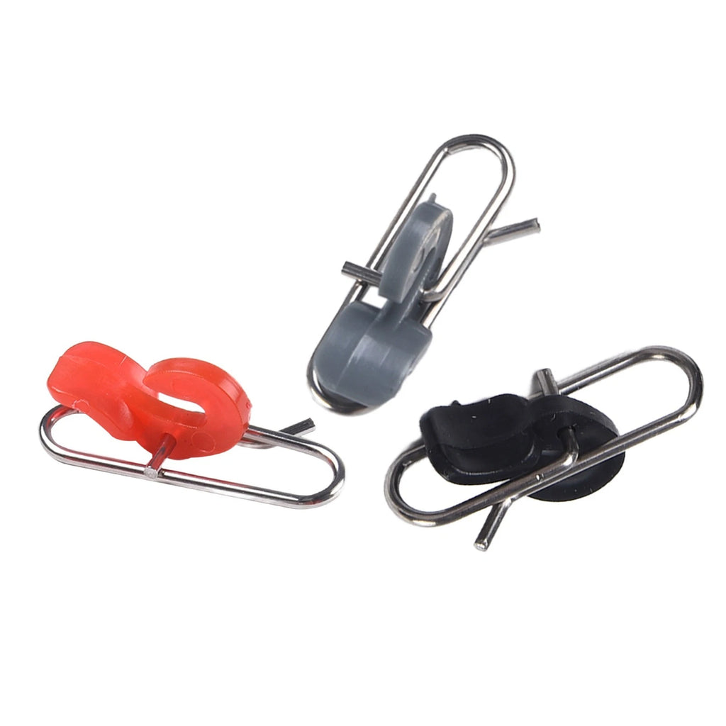Set of 10 Stainless Steel Bait Clips for Fishing