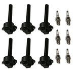 6X Ignition Coil & Spark Plug for Isuzu Rodeo (2000–2004) UF252